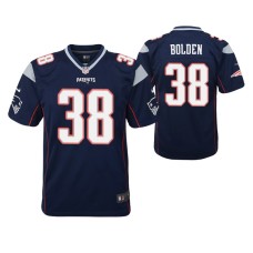 Youth New England Patriots Brandon Bolden Navy Game Jersey