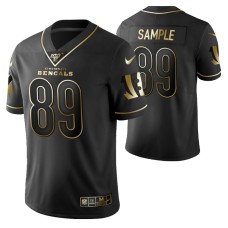 Cincinnati Bengals Drew Sample 100th Season Jersey Black Gold Logo Edition