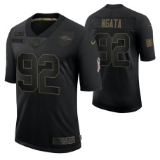 Baltimore Ravens #92 Haloti Ngata Black 2020 Salute To Service Retired Limited Jersey