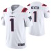 Men New England Patriots #1 Cam Newton Vapor Limited White Jersey