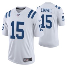 Indianapolis Colts Parris Campbell White 100th Season Vapor Limited Men Jersey