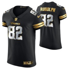 Minnesota Vikings Kyle Rudolph #82 Golden Edition Black Vapor Elite Jersey