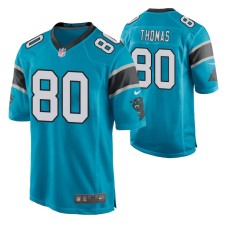 Men Carolina Panthers #80 Ian Thomas Blue Nike Game Jersey