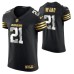 Men Cleveland Browns Denzel Ward Golden Edition Black Vapor Elite Jersey