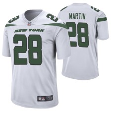 Men New York Jets #28 Curtis Martin Nike White Player Game Jersey