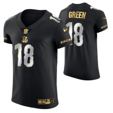 Cincinnati Bengals A.J. Green #18 Golden Edition Black Elite Jersey