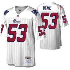 Men New England Patriots Josh Uche Legacy Replica White Jersey