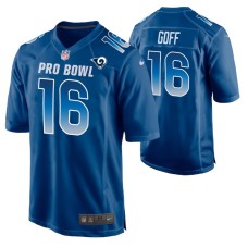 Men NFC Los Angeles Rams Jared Goff 2019 Pro Bowl Nike Game Jersey Royal