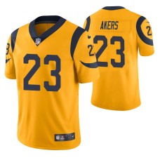 Men Los Angeles Rams Cam Akers 2020 NFL Draft Gold Color Rush Limited Jersey