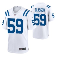 Indianapolis Colts Jordan Glasgow Game #59 White 2020 Jersey