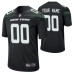 Men New York Jets #00 Custom Nike Black Player Game Jersey