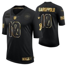 San Francisco 49ers Golden Limited Black #10 Jimmy Garoppolo Jersey