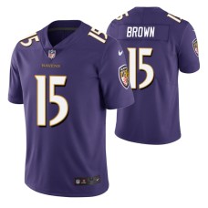 Marquise Brown Ravens 2019 NFL Draft Purple Vapor Limited Jersey