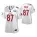 Travis Kelce Kansas City Chiefs White Super Bowl LIV Champions Jersey Women