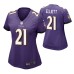 Women Baltimore Ravens #21 DeShon Elliott Purple Nike Game Jersey