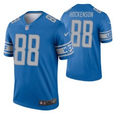 Men T.J. Hockenson #88 Detroit Lions Blue Legend Jersey