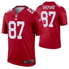 Men Sterling Shepard New York Giants Jersey Red Inverted Legend Edition