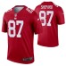 Men Sterling Shepard New York Giants Jersey Red Inverted Legend Edition