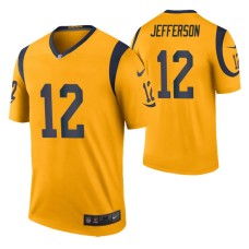 Van Jefferson Los Angeles Rams Gold Color Rush Legend Jersey