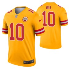 Men Tyreek Hill Kansas City Chiefs Jersey Gold Inverted Legend Edition