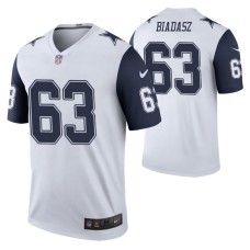 Tyler Biadasz Dallas Cowboys White Color Rush Legend Jersey