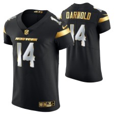 New York Jets Sam Darnold #14 Golden Edition Black Elite Jersey