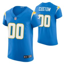 Los Angeles Chargers Custom #00 Powder Blue Vapor Elite Jersey