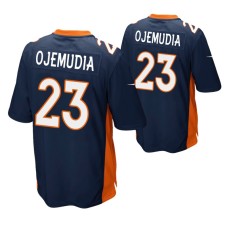 Denver Broncos Michael Ojemudia #23 Navy Game Jersey