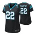 Women Carolina Panthers #22 Christian McCaffrey Black Nike Game Jersey