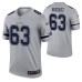 Men #63 Tyler Biadasz Dallas Cowboys Gray Inverted Legend Jersey