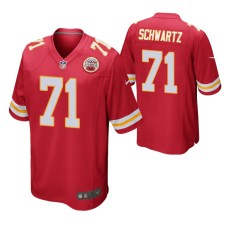 Kansas City Chiefs Mitchell Schwartz Game #71 Red Jersey