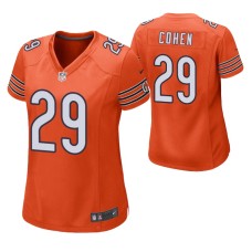 Women Chicago Bears #29 Tarik Cohen Orange Nike Game Jersey