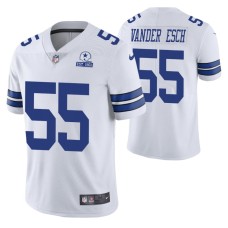 Dallas Cowboys Leighton Vander Esch 60th Anniversary White Vapor Limited Jersey