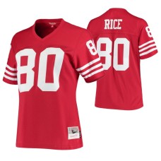 Women San Francisco 49ers Jerry Rice 1990 Legacy Replica Scarlet Jersey