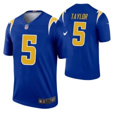 Men Tyrod Taylor #5 Los Angeles Chargers Royal Legend Alternate Jersey