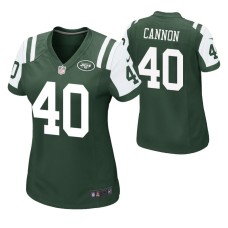 Women New york jets #40 Trenton Cannon Green Nike Game Jersey