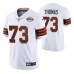 Joe Thomas #73 Vapor Limited White 75th Anniversary Throwback Cleveland Browns Jersey