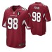 Arizona Cardinals Corey Peters #98 Cardinal Larry Wilson NO.8 Patch Game Jersey