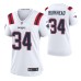 Women New England Patriots Rex Burkhead #34 Game White Jersey