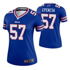 Women AJ Epenesa #57 Buffalo Bills Royal Legend Jersey