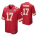 Men Kansas City Chiefs Mecole Hardman Game #17 Red Jersey