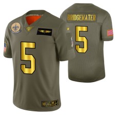 NFL 100th Season New Orleans Saints Teddy Bridgewater Men 2019 Salute to Service Jersey