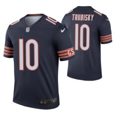 Men Mitchell Trubisky #10 Chicago Bears Navy Legend Jersey