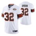 Jim Brown #32 Vapor Limited White 75th Anniversary Throwback Cleveland Browns Jersey