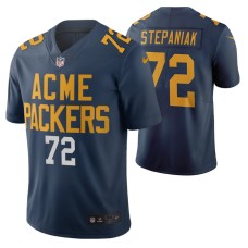 Green Bay Packers Simon Stepaniak City Edition Navy Vapor Limited Jersey