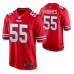 Buffalo Bills Jerry Hughes #55 Game Red Alternate Jersey