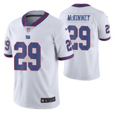 Men New York Giants Xavier McKinney 2020 NFL Draft White Color Rush Limited Jersey