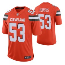 Browns Nick Harris 2020 NFL Draft Orange Jersey Vapor Limited