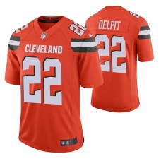 Browns Grant Delpit 2020 NFL Draft Orange Jersey Vapor Limited