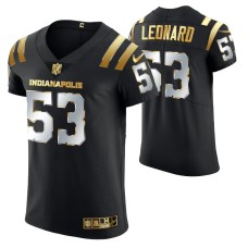 Indianapolis Colts Darius Leonard #53 Golden Edition Black Elite Jersey